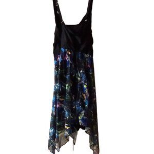 NWT Tropical Print Swim Dress Plus Size 12